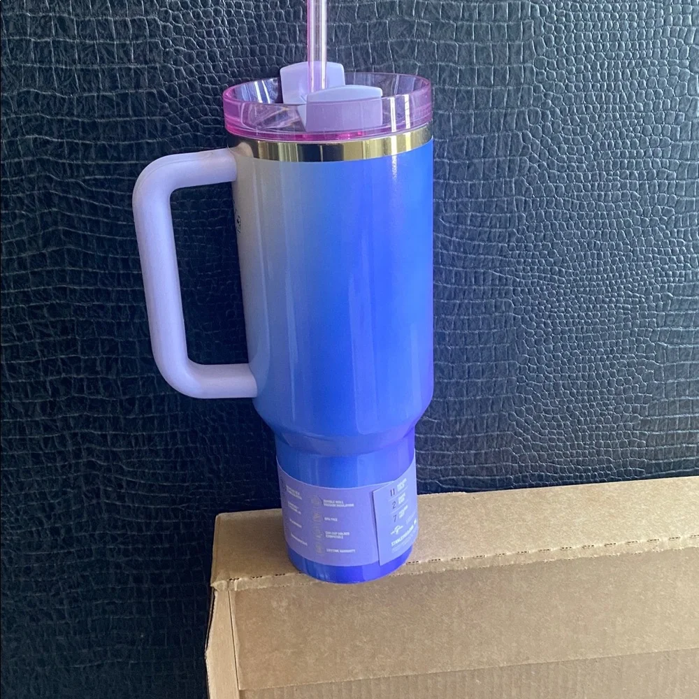 NEW Stanley Wicked Glinda Blue and Purple Ombre Tumbler with Handle 40oz - Picture 8 of 8